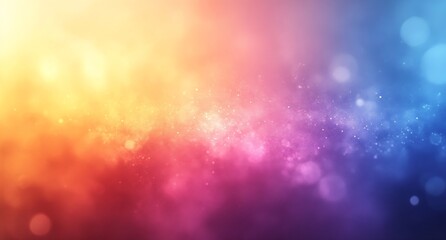 Aufkleber - Vibrant Blurred Background with Bokeh Lights and Colorful Gradient Ideal for Abstract Art Wallpapers and Graphic Design Projects : Generative AI