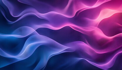 Poster - Dynamic abstract waves featuring beautiful contrasting pink and blue hues ideal for backgrounds : Generative AI