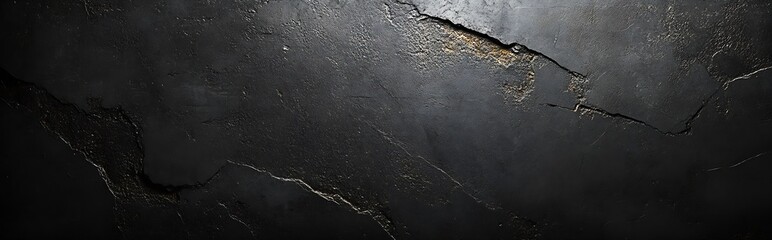 Poster - Dark Stone Texture with Cracks and Veins Perfect for Backgrounds and Abstract Design Elements High Detail : Generative AI
