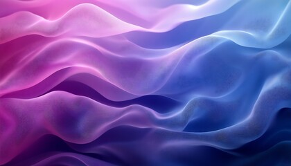 Fototapete - Visually captivating waves in soft hues of pink and blue creating a beautiful abstract scene : Generative AI
