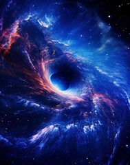 black hole in space