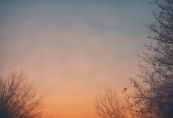 Wall Mural - blue sky gradient orange morning clear beautiful background natural sunrise from soft heaven day lig