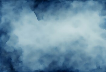 Wall Mural - hand watercolor background dark drawn blue grunge brush stain splash water illustration drawing text