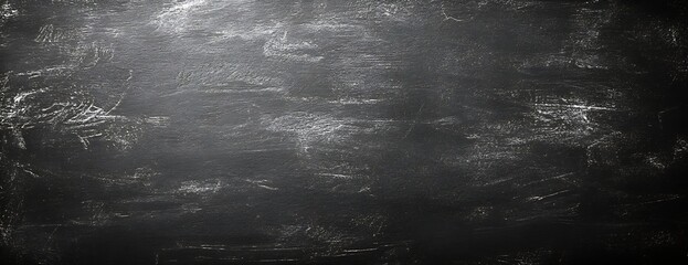 Aufkleber - Dark Chalkboard Texture Grunge Black Background with Chalk Dust Abstract Backdrop for Design and Creativity Moody and Dramatic : Generative AI