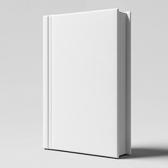 Poster - Blank White Book Cover Mockup Minimalist Clean Book Design Perfect for Education Literature and Publishing : Generative AI