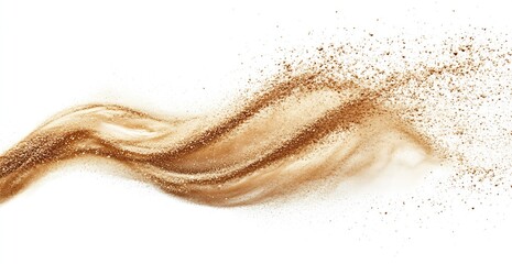 Fototapete - Dynamic powder swirl demonstrating elegant movement with light and shadow effects : Generative AI