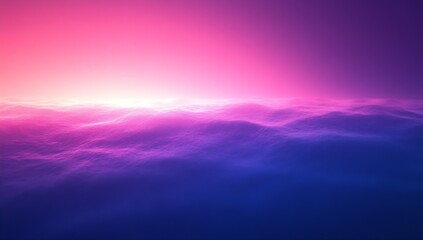 Aufkleber - Abstract Pink and Purple Gradient Background with Textured Waves Dreamy Landscape Digital Art Modern Design Backdrop : Generative AI
