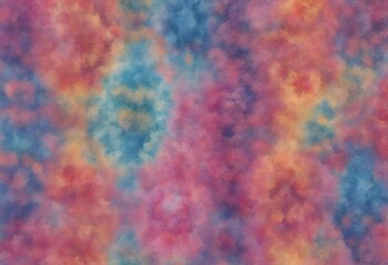 Wall Mural - dye abstract pattern seamless tie flower child watercolor background bright space blot blue yellow s