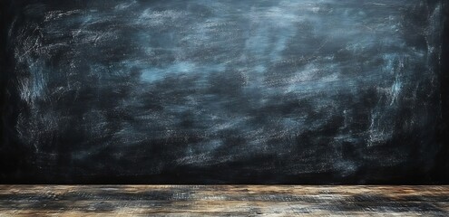 Aufkleber - Dark Moody Grunge Texture Background with Wood Floor Abstract Canvas Vintage Artistic Backdrop for Studio Photography : Generative AI