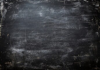 Aufkleber - Distressed Black Chalkboard Texture Background for Artistic Creations and Rustic Design Projects Material Dark Surface : Generative AI