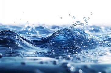Fototapete - Dynamic Ocean Wave Crashing in the Sunlight Captivating CloseUp of Water Movement Marine Beauty and Sparkling Freshness : Generative AI
