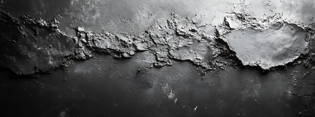 Fototapete - Abstract Dark Texture Background Black and Gray Grunge Wall Dramatic Lighting Design Element Modern Art : Generative AI