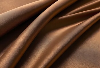 Aufkleber - Bronze Fabric Texture, A Luxurious Textile Background. Warm Bronze Material, With Subtle Sheen, Showing Soft Lighting And Elegant Sophistication. Fine Cloth Detail.