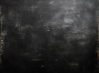 Poster - Distressed Dark Grunge Texture Background Abstract Black Painted Wood Surface Rough and Aged Pattern for Design : Generative AI