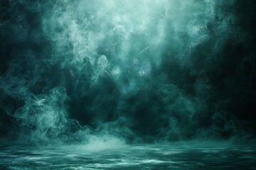 Poster - Dramatic Dark Moody Background with Smoke and Light Perfect for Halloween or Mystery Concept Grunge Texture : Generative AI