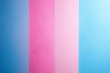 Poster - Pastel Gradient Wall with Blue Pink and White Colors Creates a Modern and Serene Aesthetic : Generative AI