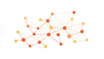 Abstract geometric network illustration representing connections, learning