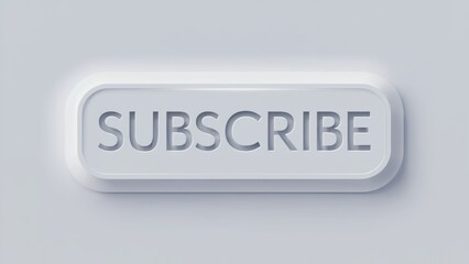 A digital illustration of a subscription button with the word 'subscribe' written on it
