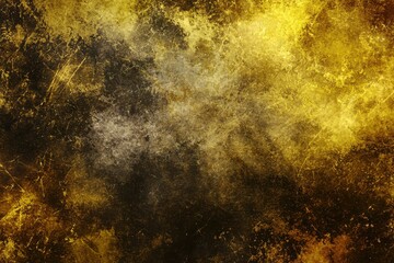 Wall Mural - abstract golden textured background with dark accents and patterns