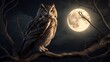 © Outcast - owl sitting on a tree