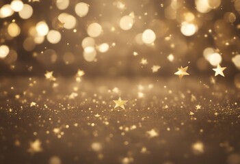 Wall Mural - golden background stars celebration holiday year decoration augury festive decorative glasses decemb