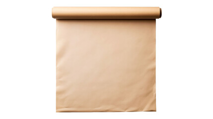 Wall Mural - blank scroll parchment mockup template background kraft, cut out transparent