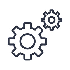 Poster - Gear and Setting Icon Vector Design
