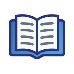 Poster - Open Book Vector Icon Design

