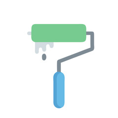 Aufkleber - Paint Roller Tool Vector Icon

