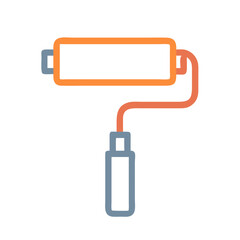 Aufkleber - Paint Roller Tool Vector Icon


