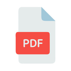 Leinwandbilder - PDF File Document Vector Icon

