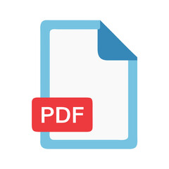 Leinwandbilder - PDF File Document Vector Icon

