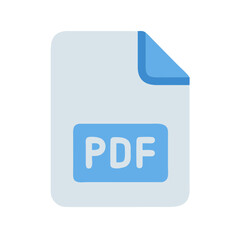 Leinwandbilder - PDF File Document Vector Icon

