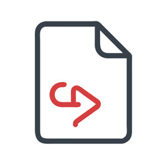Leinwandbilder - PDF File Document Vector Icon

