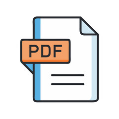 Poster - PDF File Document Vector Icon

