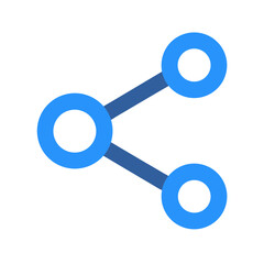 Poster - Share Icon Vector for Social Media, Connectivity, and Information Sharing Concepts

