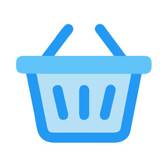Poster - Shopping Basket Icon Vector for Retail, Shopping, and E-commerce Concepts

