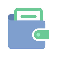 Poster - Wallet Icon Vector for Finance, Payment, and Digital Transaction Concepts