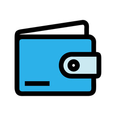Poster - Wallet Icon Vector for Finance, Payment, and Digital Transaction Concepts