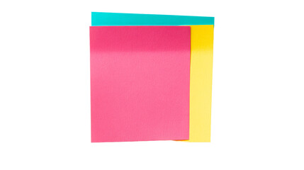 Wall Mural - colorful stacked paper sheets, vibrant, minimal design, cut out transparent