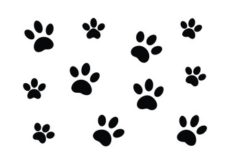 animal footprints repeat vector pattern