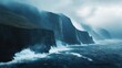 © xoan - Stormy seascape cliffs waves ocean