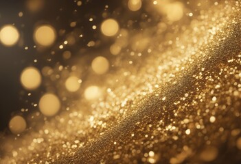 Wall Mural - glitter background abstract gold texture celebrate decoration detail merry card glisten blink shimmer gift glow glistering bright christmas glowing gleam dust saffron light design effect pattern