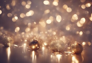 Wall Mural - christmas shiny wallpapers defocused bright light red decoration abstract glow effect star blur glam