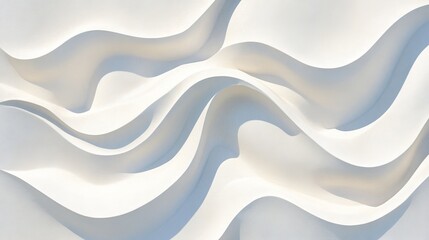 Wall Mural - abstract, wavy forms create a mesmerizing pattern. soft lighting enhances depth and texture. serene.