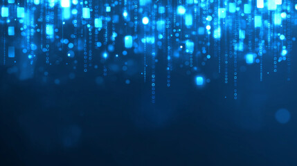 Wall Mural - abstract blue shimmering lights: a captivating background composed of countless shimmering blue part