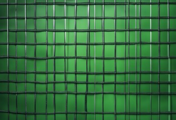 Wall Mural - green metal plate black mesh