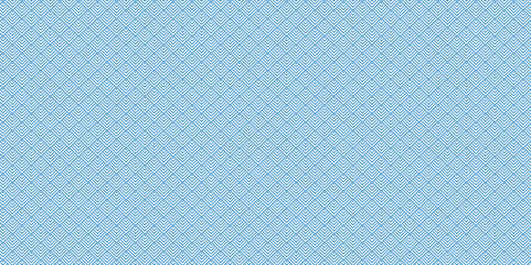 Wall Mural - abstract overlapping vector abstract pattern wave lines fabric blue square line background. seamless