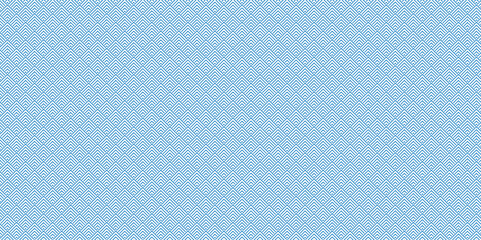 Wall Mural - abstract overlapping vector abstract pattern wave lines fabric blue square line background. seamless