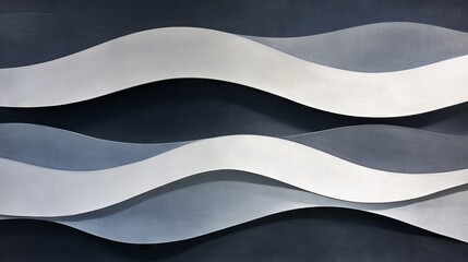 Wall Mural - wavy design with blue shades